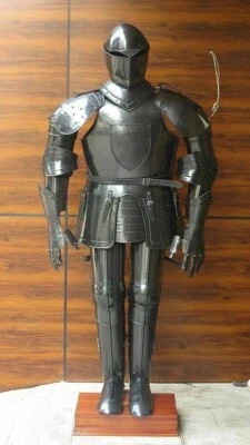 Wearable Stainless Steel Medieval Knight Suit Of Armor Crusader Full Body NN129