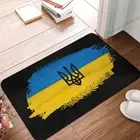 Bath Carpet Ukraine Emblem Flannel Mat Welcome Doormat Home Decoration Rug