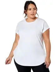 [Indigo Tonic] Lauren Longline Tee in White