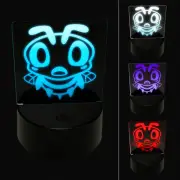 Cute Bee Shocked 3D Illusion LED Night Light Sign Lamp