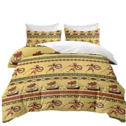 Roman Warriors and Boats Mens Pattern Quilt Cover