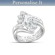 'Love Completes Us' Personalised Engraved Ring