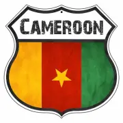 Cameroon Country Flag Novelty Highway Shield Aluminum Metal Sign