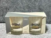 Jack Daniel's Arizona Diamondbacks Whiskey Low Ball Glasses Etched Set Of 2
