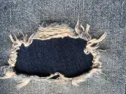 Dark Blue Denim Stretch Jean Patches Super Strong Iron On- by Holey Patches A...