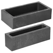 2 Pcs 1kg 665 G Ingot Mold Crucible Metal Casting Mold Crucible Mould For Gold Melting Refining black