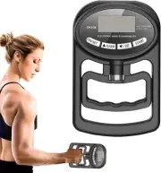 Digital Hand Dynamometer, 265 lbs/120 kg Electronic Hand Grip Strength Tester...