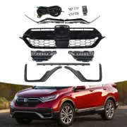 Fits 2020-2022 Honda CRV Front Grille Headlight Trim Fog Light Bracket Set 11pcs (for: Honda)