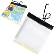 Outdoor Map Bag Transparent Self Sealing Storage Pouch for Travel Dustproof Sandproof for Stationery Samples and Jewelry Storage