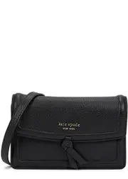 Kate Spade New York Knott Grained Leather Cross-body bag - Black One Size