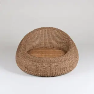 【山茶花家具】藤椅沙發-手工編織 室內椅KC886NA(單人沙發)