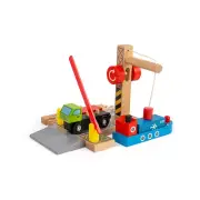 Bigjigs Rail Wooden Container Shipping Yard Railway Train Set Accessories