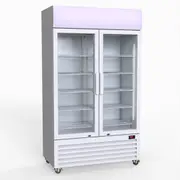 Thermaster 730L Two Glass Door Colourbond Upright Drink Fridge LG-730P