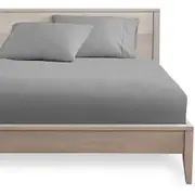 Silver Ultra Soft Deep Fitted Sheet Set with Pillowcases