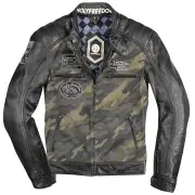 Zero Camo Black Motorcycle Leather/Textile Jacket
