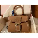 免運 正品免運 DELVAUX 德爾沃 BRILLIANT MINI 焦糖色 外縫 迷你 單肩包/斜背包/手提包/郵差包