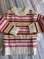 Girls Old Navy Pullover Sweater Striped 4T
