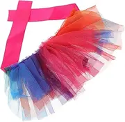 Totority Dog Tutu Dress Rainbow Collar Cute Mesh Costume for Dogs for Parties and Special Occasions and Washable Skin-Friendly