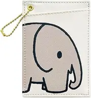 miffy(ミッフィー) Miffy BN2084OW Women's Elephant Double-Sided Pass Case, White (Off-White), Free Size