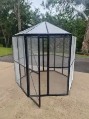 Bird Cage Chicken Canary Parrot Mesh Enclosure Aviary 2320h 2400w Diagonal