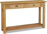 Console Table Solid Teak 120x30x80 cm Home Accent