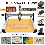 Silver ULTIMATE Bee CNC Router Machine Engraver Full Kit Ball Screw Transmission