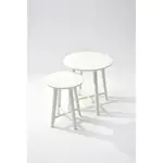 =月半白勺=道具出租-IKEA-KRAGSTA-白色-子母桌-[美術組]-[製片組]-903.530.59
