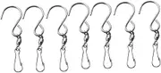 7pc Self-Rotating Chain Wind Chimes Chain Hooks Rotary Hooks Swivel Hook Bearing Hooks Display Hooks Multi-Purpose Hooks Rotating Hooks Wind Chimes Hangers S Hooks