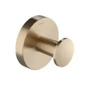 Elie Bathroom Robe and Towel Hook in Brushed Gold