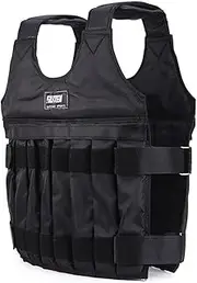 Fitness Weighted Vest - Adjustable Weight Training Vest, Unisex Strength Training Equipment | Black Adjustable Weight Exercise, Exercise Equipment for Walking Running Fitness Workout Loss