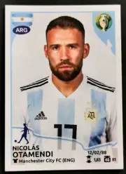 2019 PANINI Brazil Copa America STICKER #133 NICOLAS OTAMENDI Argentina
