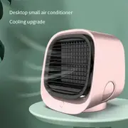 Portable Air Conditioner Fan,3 Speed Rechargeable Evaporative Air Cooler,Mini AC Desktop Fan for Room Home Bedroom Office Indoor Outdoor Color Pink