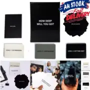 How Deep Will You Go? Questions Card Game, Deep Conversation Cards Game AU