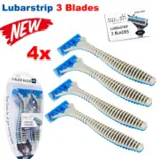 4x 3-Blades Men Gillette Razor Shaving Shaver Trimmer Cartridges Swosh AU STOCK