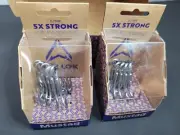 2 Packs Mustad Jaw Lok In-Line Treble Hook - 5x Strong JL75NP-TS-4/0-5