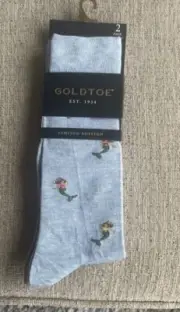 GOLD TOE Mens 2 Pack Limited Edition Dress Sock Shoe Size 6 - 12 1/2