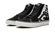 Vans Sk8-Hi (Flame) Black/White Size 11.5 Mens & 13 Women’s
