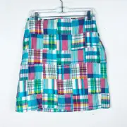 NWT Talbots Women’s Size 10 Petite Plaid Patchwork Skirt