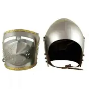 Wearable Helmet Armor Medieval Bascinet Knight Pig Face Helmet