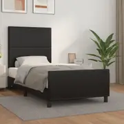 vidaXL Bed Frame without Mattress Black 107x203 cm King Single Size Velvet
