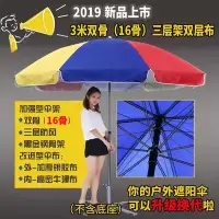在飛比找樂天市場購物網優惠-極速發貨雙骨戶外廣告傘定製logo戶外大雨傘擺攤遮陽傘定做印