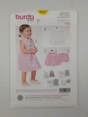 Burda Sewing Pattern 9357 Toddler Dress Pants Pattern Size US 3m-8 EUR 62-94 NEW