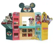 Walt Disney Mickey Mouse & Friends Cardboard Play set Quick Mart