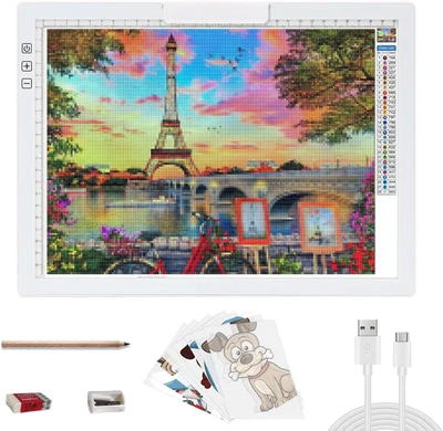 A4 Light Box, Rechargeable LED Light Pad with 6 Level Adjustable Brightness,Trac