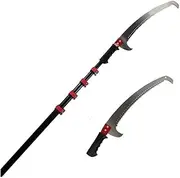 Telescopic Pole Saw,Extendable Telescoping Landscaping Pole Saw 12FT/3.6M Used for Pruning and Trimming Branches and Leaves High-altitude Fruit Tree Branch Saw