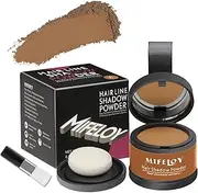 MIFELOY Root Touch Up Powder, Cover Up Hair Color for Grays, Root Coverage, Men Roots Concealer for Beard Line Eyebrow, Women Instantly Shadow Powder for Thinning Grey Hairline, Light Brown
