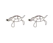 2x Turtle Wire Small Home/Garden/Patio Outdoor Flower Planter Decor 50x35cm