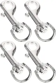 HOLIDYOYO 4pcs Dog Leash Snap Hooks Multipurpose Pet Accessory Clips Swivel Snap Hooks for Dog Leash Home Outdoor