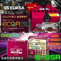 在飛比找Yahoo!奇摩拍賣優惠-【鋐瑞電池】日本GS Q85R 鋰合金 啟停 I-STOP 