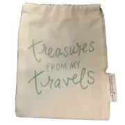 Treasures From My Travels Small Canvas Drawstring Gift Bag St Augustine FL